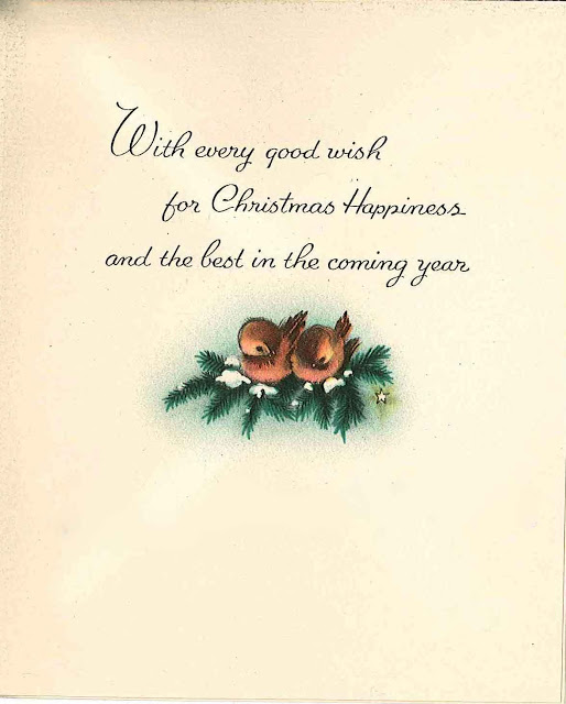 Vintage+Christmas+Card+Two+Birds+Happy+Christmas